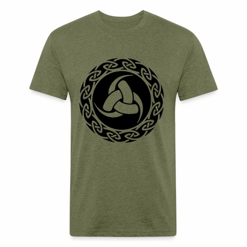 Triskelion - The 3 Horns of Odin Gift Ideas - Men’s Fitted Poly/Cotton T-Shirt