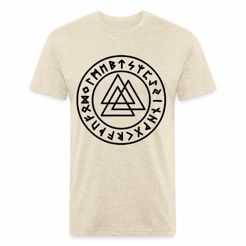 Viking Rune Valknut Wotansknot Gift Ideas - Men’s Fitted Poly/Cotton T-Shirt