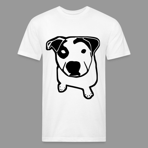 Pit Bull T-Bone - Men’s Fitted Poly/Cotton T-Shirt