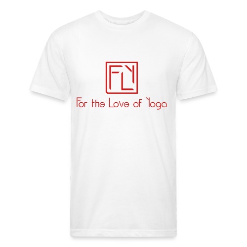 For the Love of Yoga - Men’s Fitted Poly/Cotton T-Shirt