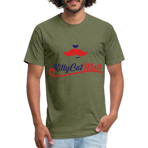 Mustache Logo - Fitted Cotton/Poly T-Shirt by Next Level
