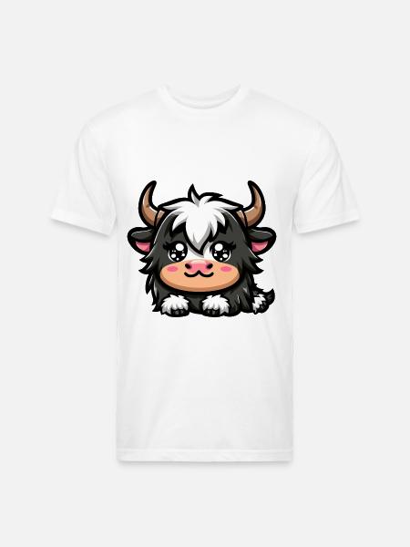 Majestic Yak Presence - Unisex Poly/Cotton T-Shirt - white