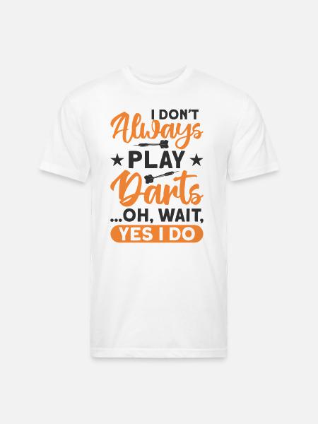 Darts Dart Player - Unisex Poly/Cotton T-Shirt - white