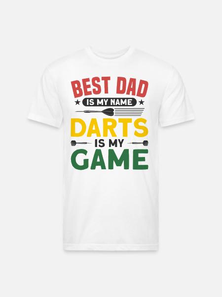 Darts Dart Player - Unisex Poly/Cotton T-Shirt - white