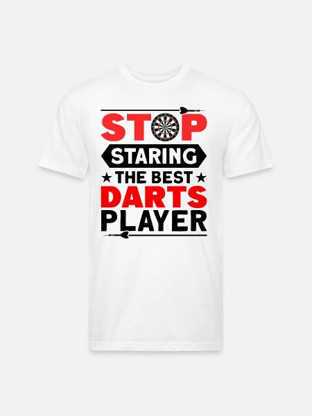 Darts Dart Player - Unisex Poly/Cotton T-Shirt - white