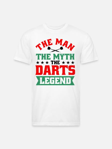 Darts Dart Player - Unisex Poly/Cotton T-Shirt - white