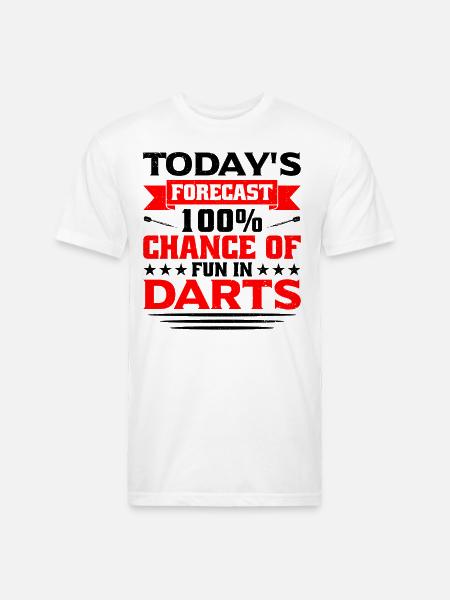 Darts Dart Player - Unisex Poly/Cotton T-Shirt - white