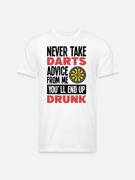 Darts Dart Player - Unisex Poly/Cotton T-Shirt - white
