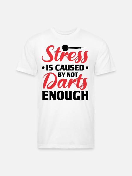 Darts Dart Player - Unisex Poly/Cotton T-Shirt - white