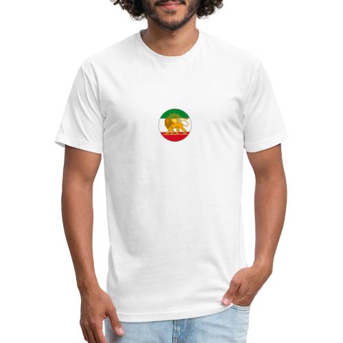 Iran Flag - Fitted Cotton/Poly T-Shirt by Next Level