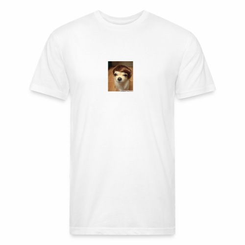 Justin Dog - Men’s Fitted Poly/Cotton T-Shirt