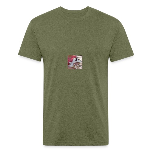 derp - Men’s Fitted Poly/Cotton T-Shirt