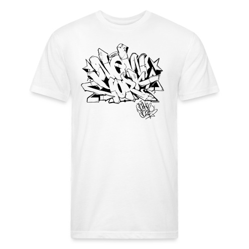 Behr - New York Graffiti Design - Men’s Fitted Poly/Cotton T-Shirt