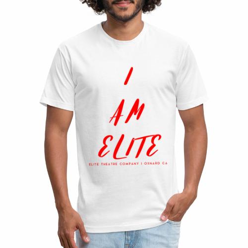 I am Elite - Men’s Fitted Poly/Cotton T-Shirt