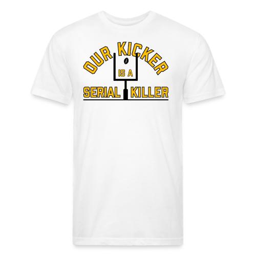 Our Kicker is a Serial Killer (Light) - Unisex Poly/Cotton T-Shirt