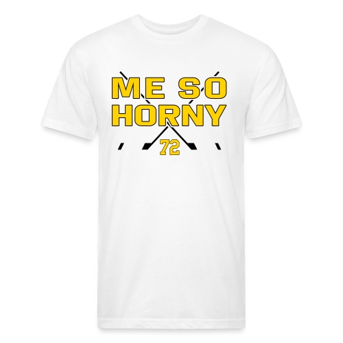 Me So Horny - Men’s Fitted Poly/Cotton T-Shirt