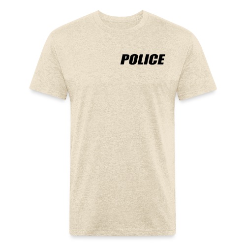 Police Black - Men’s Fitted Poly/Cotton T-Shirt