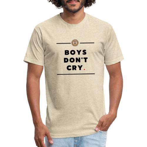 boys don't cry - Men’s Fitted Poly/Cotton T-Shirt