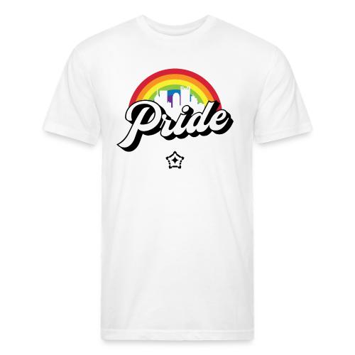 pride_city - Men’s Fitted Poly/Cotton T-Shirt