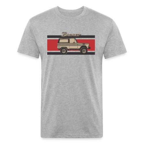 Bronco Truck Billet Design Men's T-Shirt - Men’s Fitted Poly/Cotton T-Shirt
