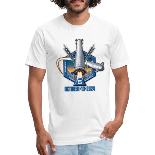 Starship Flight Test 5 - With Date - Men’s Fitted Poly/Cotton T-Shirt