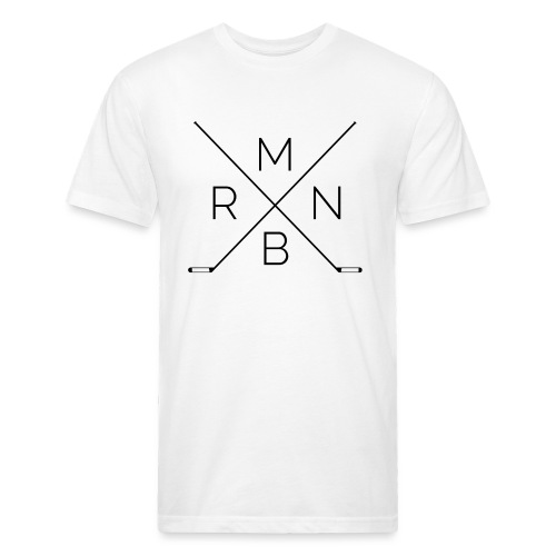 RMNB Crossed Sticks - Fitted Cotton/Poly T-Shirt by Next Level