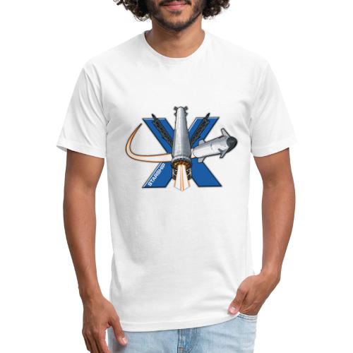 Starship X - Men’s Fitted Poly/Cotton T-Shirt