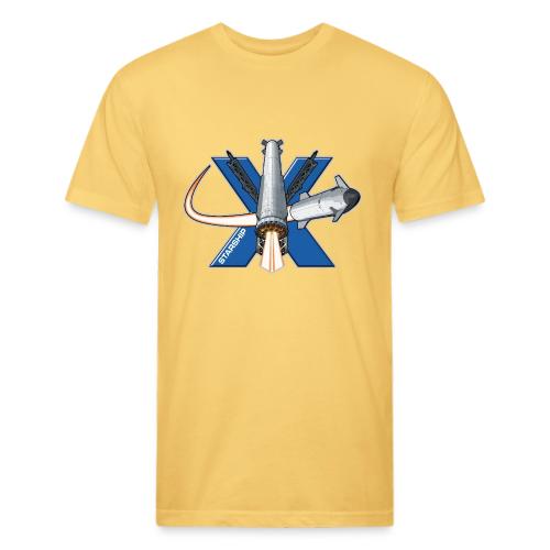 Starship X - Men’s Fitted Poly/Cotton T-Shirt