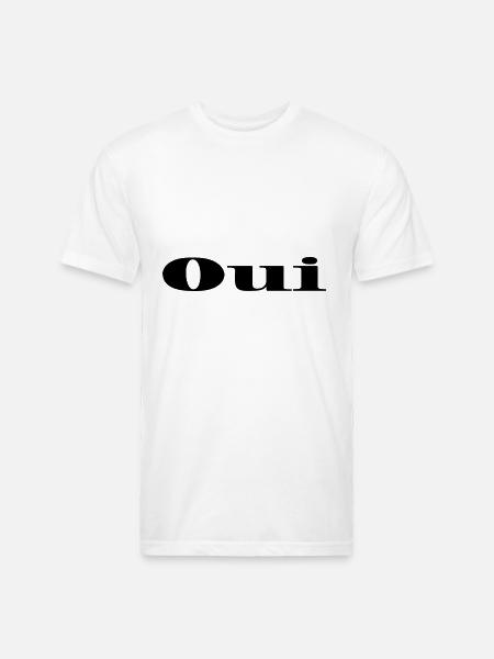 Oui - Unisex Poly/Cotton T-Shirt - white