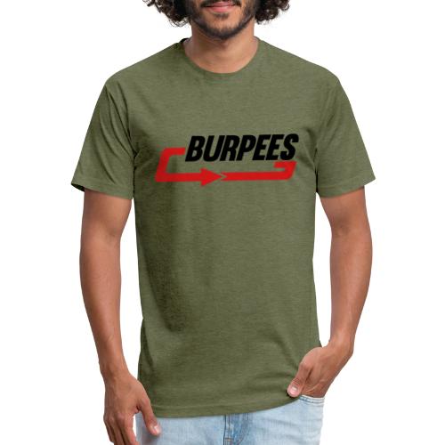 Burpees - Fitted Cotton/Poly T-Shirt by Next Level