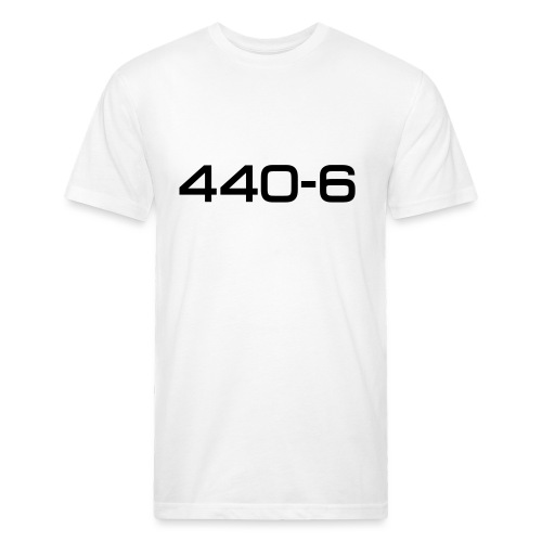 Cuda 440-6 script - Men’s Fitted Poly/Cotton T-Shirt