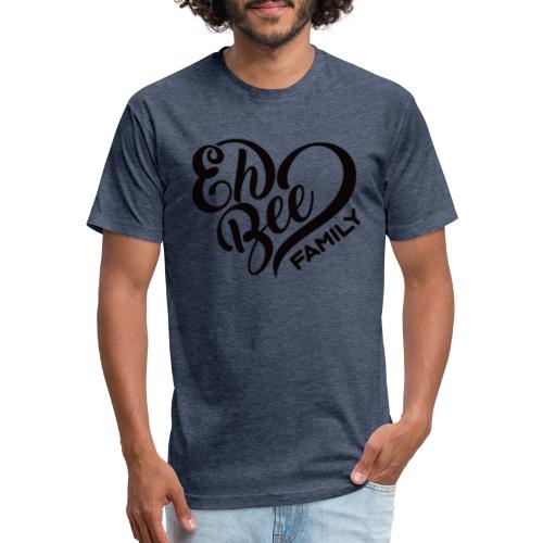 EhBeeBlackLRG - Men’s Fitted Poly/Cotton T-Shirt