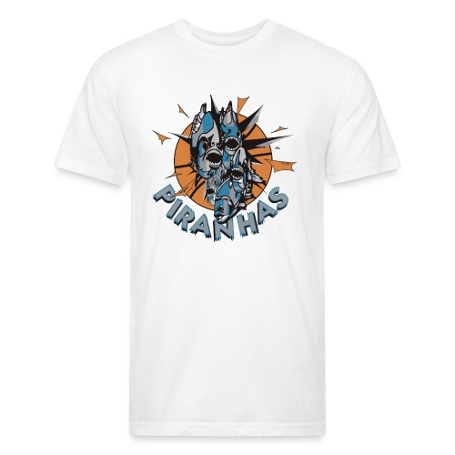 piranhas png - Fitted Cotton/Poly T-Shirt by Next Level