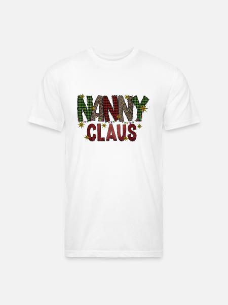Nanny Claus - Unisex Poly/Cotton T-Shirt - white
