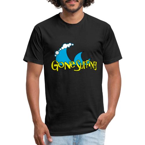 Gone Surfing - Men’s Fitted Poly/Cotton T-Shirt