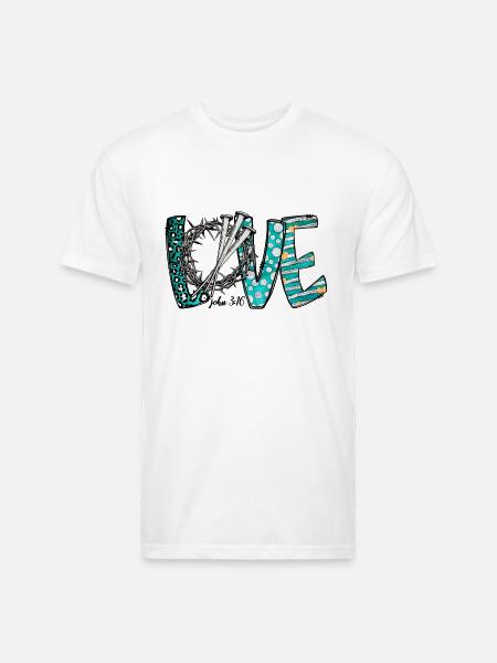 Love John - Unisex Poly/Cotton T-Shirt - white