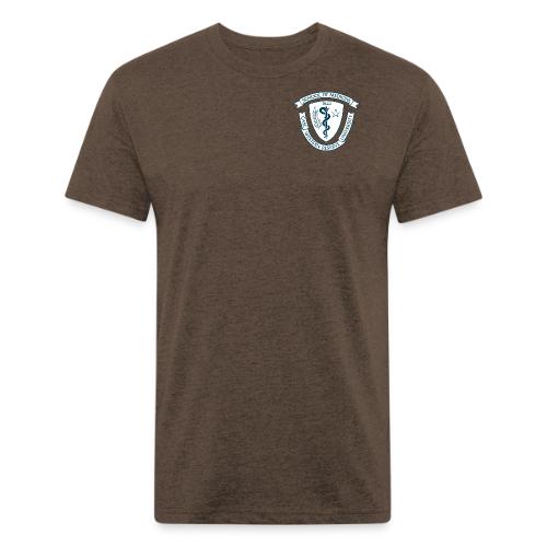 med school shield rev - Men’s Fitted Poly/Cotton T-Shirt