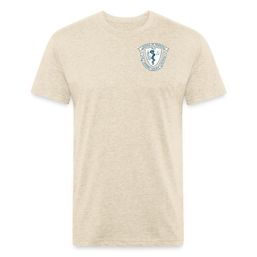 med school shield rev - Men’s Fitted Poly/Cotton T-Shirt