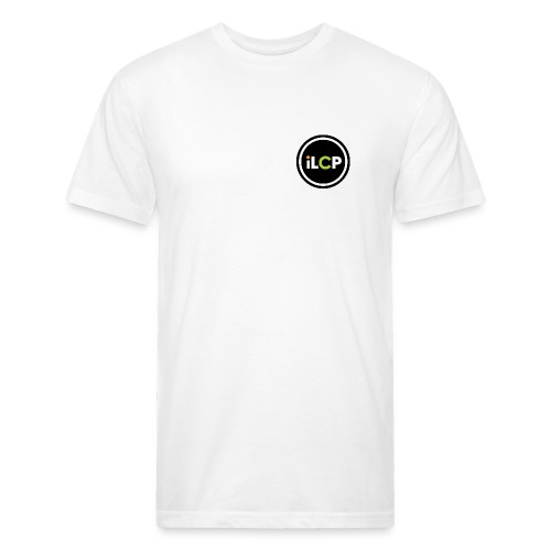 iLCP logo circle - Men’s Fitted Poly/Cotton T-Shirt
