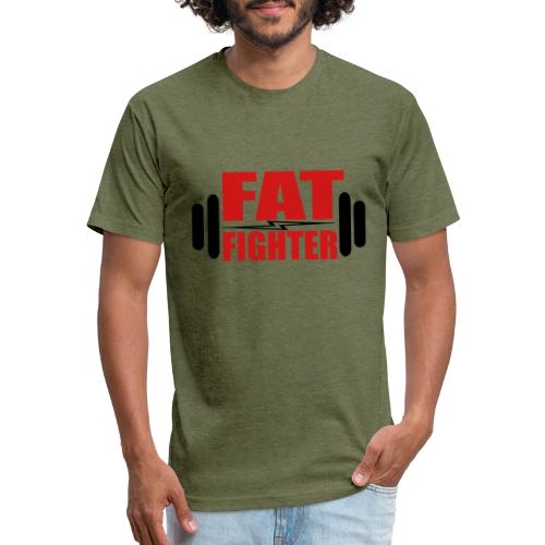 Fat Fighter - Fitted Cotton/Poly T-Shirt by Next Level