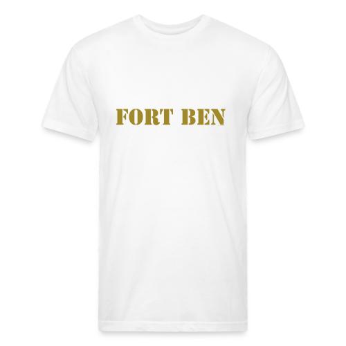 FORT BEN, gold stencil - Unisex Poly/Cotton T-Shirt