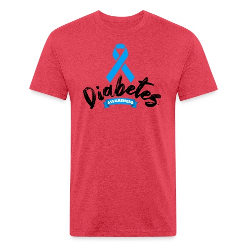 Diabetes Awareness - Fitted Cotton/Poly T-Shirt by Next Level