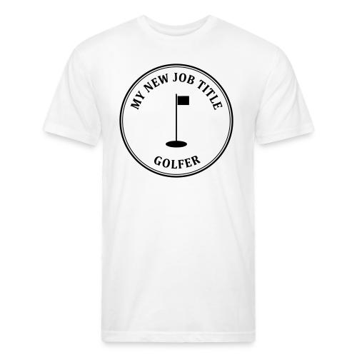 My New Job Title Golfer - Retirement Gag Gift Tee - Unisex Poly/Cotton T-Shirt