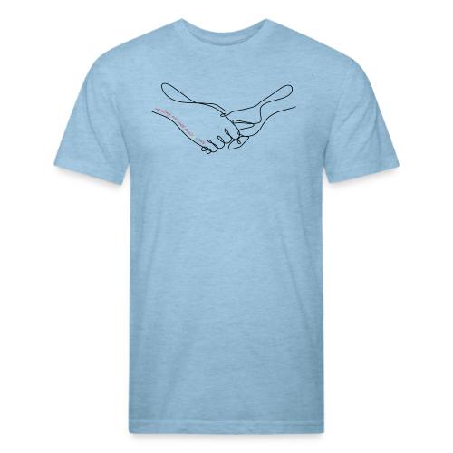 Reaching Out With Love (black outlines) - Unisex Poly/Cotton T-Shirt