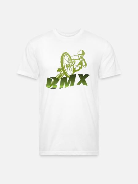BMX - Unisex Poly/Cotton T-Shirt - white