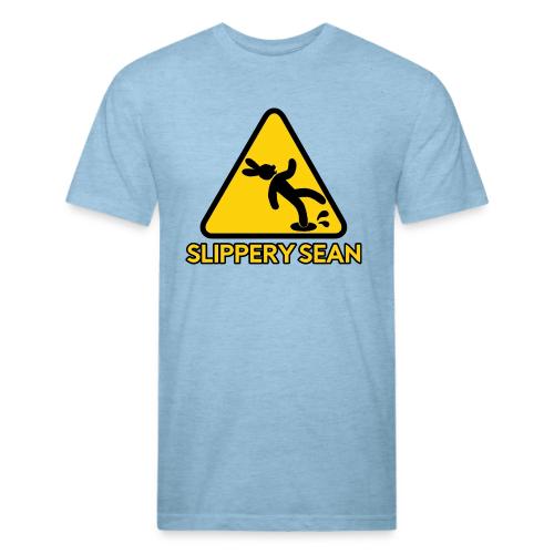 Slippery Sean - Men’s Fitted Poly/Cotton T-Shirt
