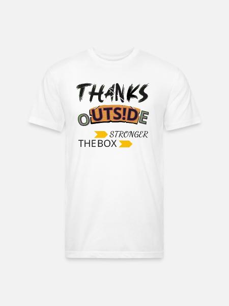 thanks - Unisex Poly/Cotton T-Shirt - white