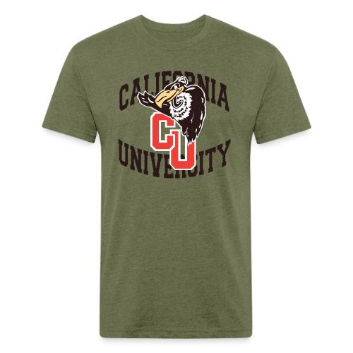California University Merch - Men’s Fitted Poly/Cotton T-Shirt