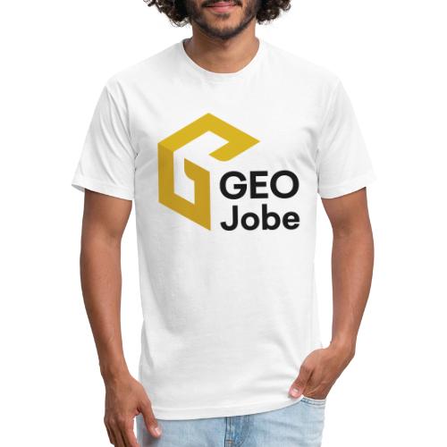 GEO Jobe Logo 2024 Final Stacked padded darkg - Men’s Fitted Poly/Cotton T-Shirt