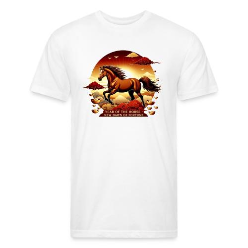 Year of the Horse Sunrise T Shirt, Lunar New Year - Unisex Poly/Cotton T-Shirt